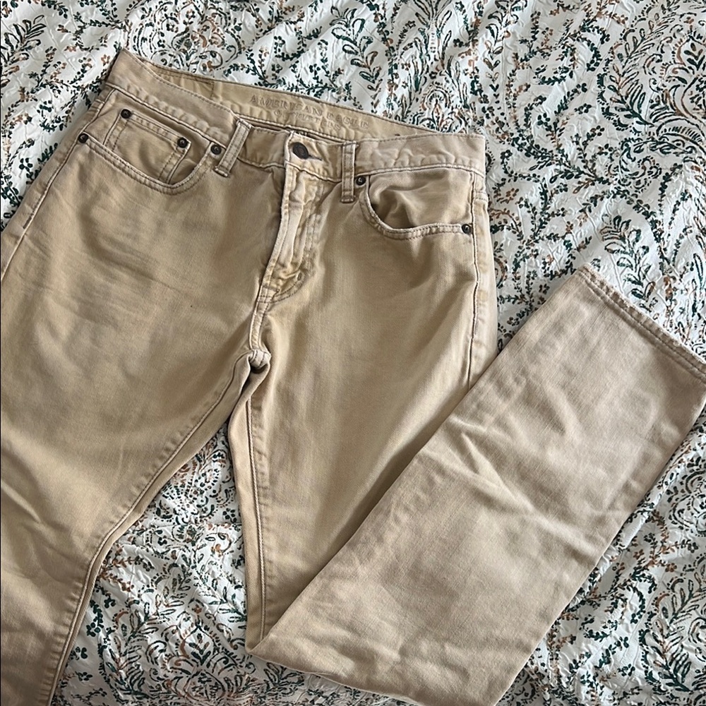 Men's Tan Jeans